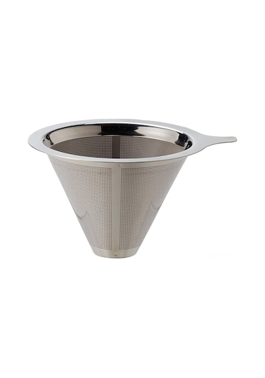 Hfambition Fino Paslanmaz Çelik Kahve Filtresi, 4 Fincan Kapasiteli, Yeniden Kullanılabilir, Kolay Temizlenir Diğer