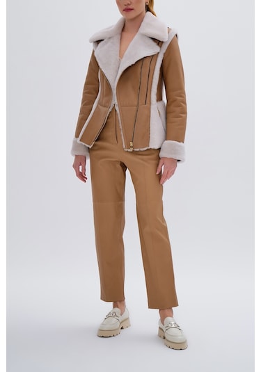 Valmenti Kadın Kürk Taba Mont 616 6593 Bn Kurk Sk24/25 Taba Taba