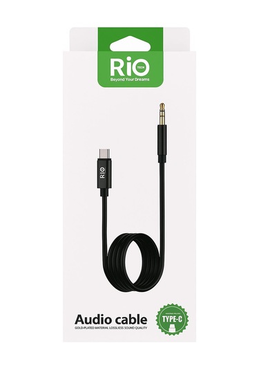 Riotech Type-c To 3.5mm Altın Uçlu Ses Kablosu