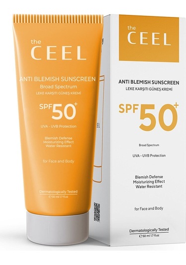 The Ceel Leke Karşıtı Tüm Ciltler Için Yüksek Korumalı Spf 50+ Güneş Kremi Glutatyon Etkili 50 ml