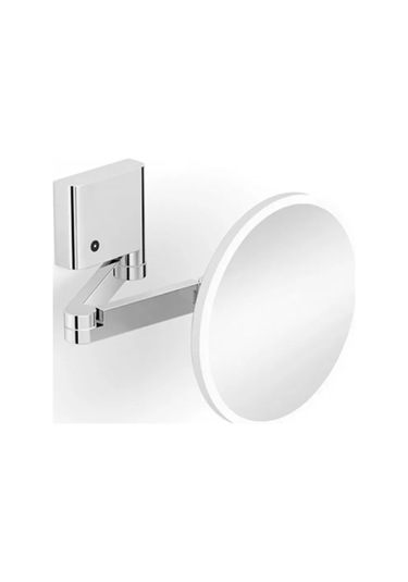 Banyo Makyaj Aynası, Led Işıklı, Çift Kollu, Ayarlanabilir, Büyüteçli 5x - Krom Krom