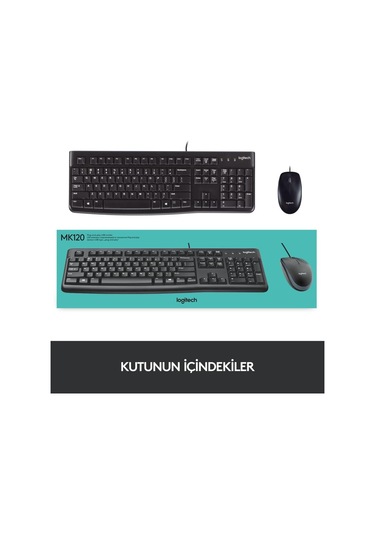 Logitech MK120 SET Q TR SIYAH Klavye 920-002560