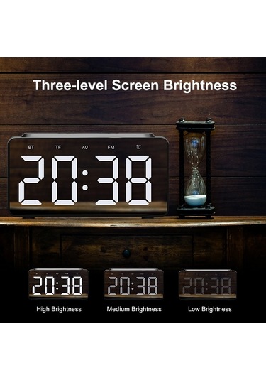 Artfulabode Bt-508 Kablosuz Bluetooth Hoparlör: Çift Hoparlörlü, Kablosuz Şarj, Fm Radyo, Alarmlı Saat, Mikrofonlu