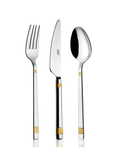 Duru Gold 84 Parça Çatal Kaşık Bıçak Takımı 18-10 Paslanmaz Çelik