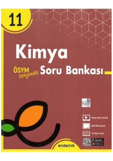 11.Sınıf Kimya Soru Bankası- Endemik Yayınları
