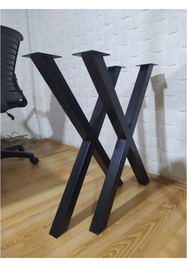 Abronyahediye X Metal Masa Ayağı 2 Adet En 60Cm Boy 72Cm 50X50 Profil Abronya