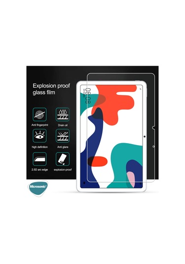 Microsonic Huawei Uyumlu MatePad 10.4'' Tempered Glass Cam Ekran Koruyucu
