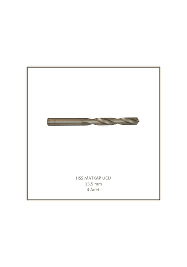 Hss Matkap Ucu 15,5 Mm, Metal, Ahşap, Plastik İçin 4 Adet