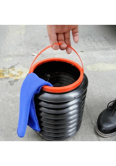 Çok Amaçlı Katlanabilir Araç İçi Kova