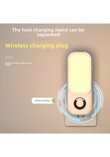 Moveevo 5w Hareket Algılayıcı Akıllı Gece Lambası, Kablosuz Şarj, Otomatik Kapatma, Yatak Odası/ev Dekoru, Gömülü Fener, Enerji Verimli Diğer