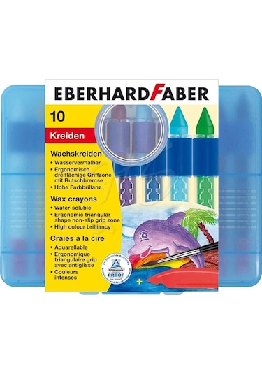 Eberhard Faber Wax Crayons Sulandırılabilir Pastel 10Lu 521110