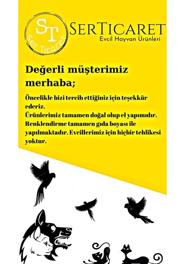 Serticaret Kafes İçi Papağan Oyuncağı 24 x 35 CM