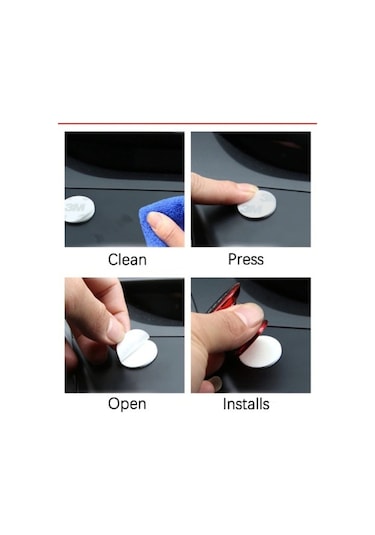 50 Adet 3m Yuvarlak Kesimli Çok Güçlü Çift Taraflı Köpük Bant 30mm Çap