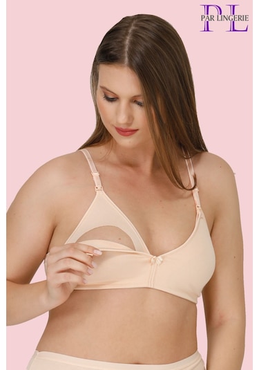 Par Lingerie Hamile Emzirme Sütyeni Kapsız Ten