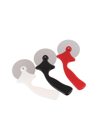 Siyah Paslanmaz Çelik Jant Pizza Kesici Pizza Aracı Mutfak Aksesuarları