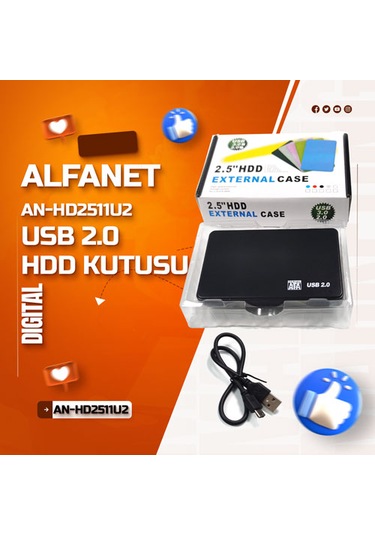 Alfanet An-hd2511u2 Usb 2.0 Hdd Kutusu