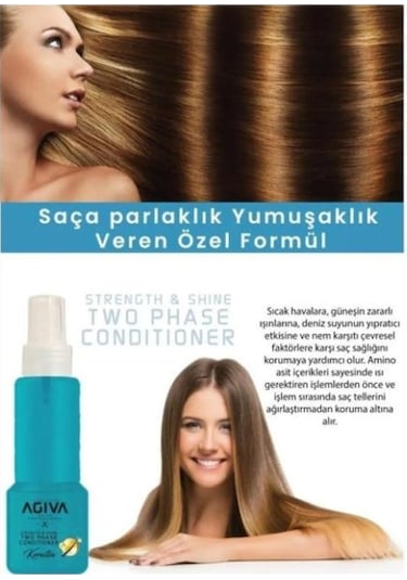 Agiva İki Fazlı Fön Suyu 300 Ml Keratin
