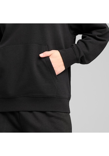 Puma Kadın Scrıpt Comfort Hoodie Eşofman Üst 68498301 Siyah
