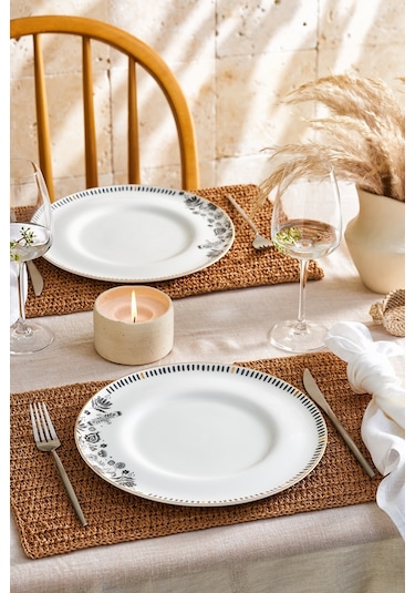 Emsan Artisan Fine Bone 2'li Servis Tabağı 27 Cm