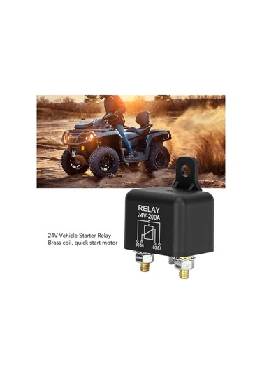 24v 200a Yüksek Akımlı Araç Başlatma Rölesi - Pirinç Bobinli, 4 Pinli, Geniş Kullanım Alanı