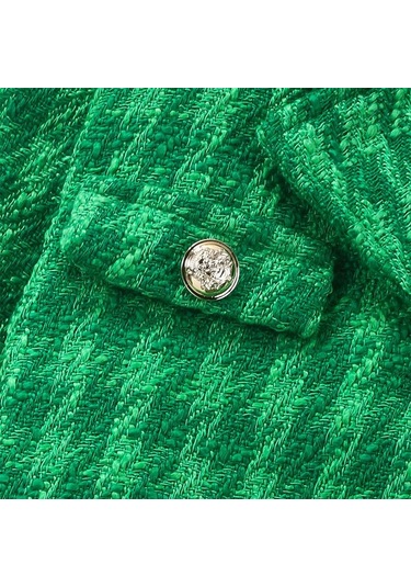 Açık Pembe Kızlar Sonbahar 3 Parça Kıyafetler 4y 5y 6y 7y Uzun Kollu Düğme Ceket Pilili Ekose Etek Şapka Seti Açık Pembe