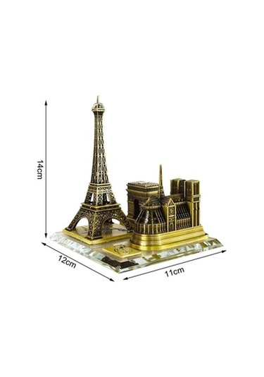 Lijinxu Magideal Kule Heykeli Bina Modeli Yaratıcı Paris Temalı Bronz