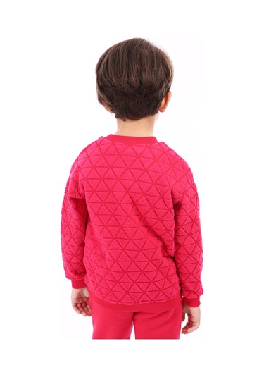 Toontoy Unisex Çocuk Nakışlı Sweatshirt Fuşya