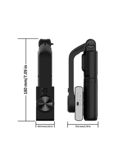 Createtech Smartphone Tripod El Gimbal Sabitleyici, 1-axis Özçekim Sopa