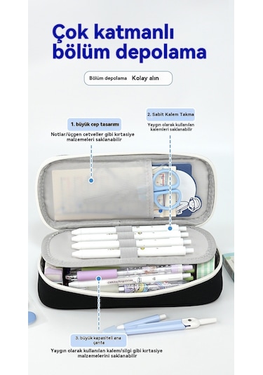 Spring Büyükkapasiteler Kutusu Olan Kalem Davası Siyah