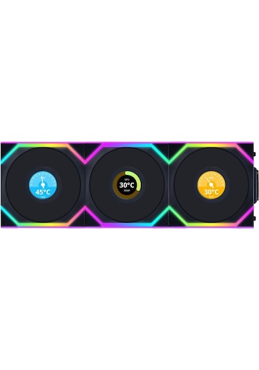 Lian Li Unı Fan Sl Wıreless Lcd 3x120mm Siyah Kasa Fanı