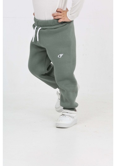 Toontoy Erkek Çocuk T Nakışlı Eşofman Alt Koyu Yeşil