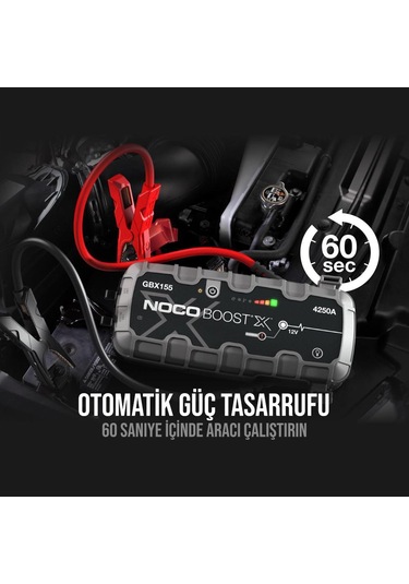 Noco Gbx155 12V 4250Amp Ultrasafe Lityum Akü Takviye + Powerbank