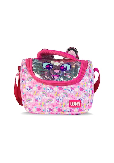 Wia Sweet Cat Kız Çocuk Termoslu Beslenme Çantası Pembe