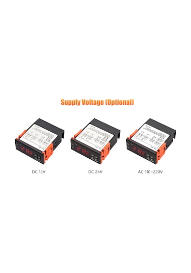 Ac 110-220v Dijital Sıcaklık Kontrol Cihazı Stc-1000 Akıllı Sıcaklık Siyah