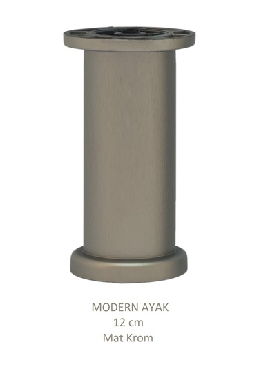 Modern, Düz Ayak 12 Cm Krom, Tv Ünitesi, Koltuk Altı , Dolap Ayağı, Vidaları Hediye Krom