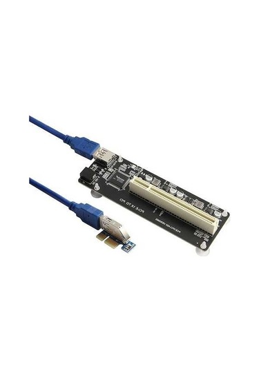 Pazly Pcı-e 1xten Pcıye Genişletme Adaptörü, Sürücüsüz, Güç Gerektirmeyen, Çok Amaçlı, 3.2x1.6x1.5cm