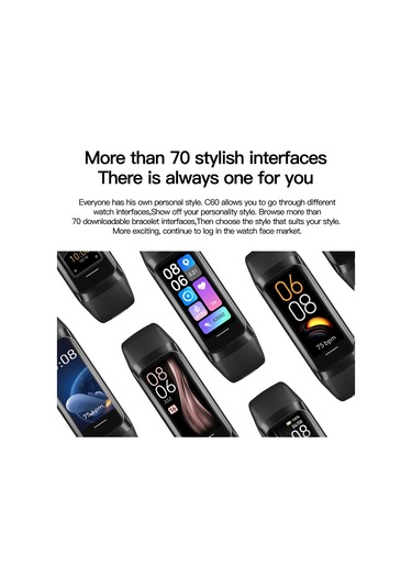 Cbtx C60 1.1" Akıllı Saat (İthalatçı Garantili)