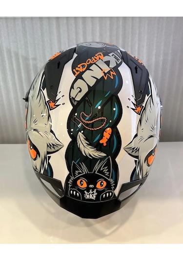 Mt Braker Sv The Kıng A7 Parlak Kask Mavi Çok Renkli