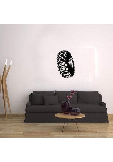 Kamyon Lastiği Folyo Sticker 200cm Uzunluk Siyah