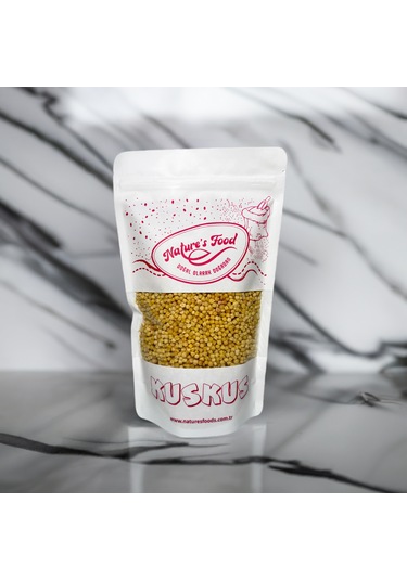 Tam Buğdaylı Kuskus. Tam Buğday Unu, İrmik, Yumurta, Tuz, Su.