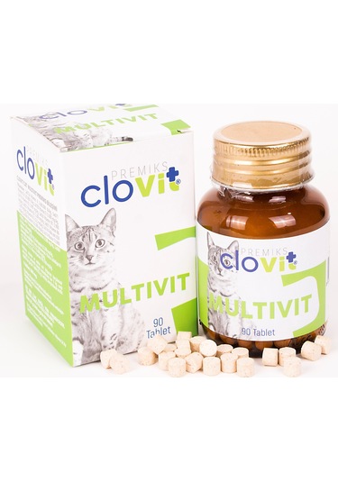 Clovit Multivit kediler için multivitamin ve amino asit takviyes
