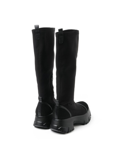 Siyah Streç Çizme Kadın Gtn-5839 John May Sıyah Streç Siyah