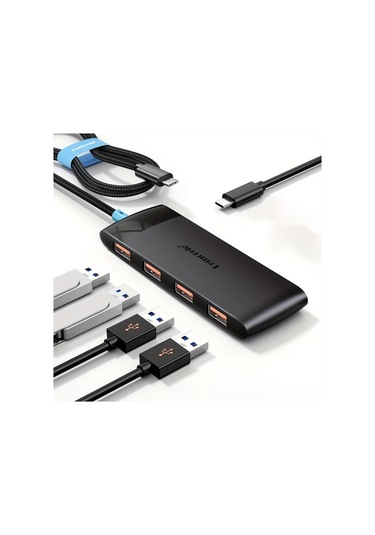 Xuweiwei Lemorel 10gbps Usb 3.0 Hub Tc42 13 23 62inch Macbook Uyumlu Pro İmac Dell Xps Pc Xbox Ps5 İçin Usb C Den Usb A Ya