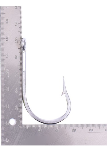 Konesam 12/0 Numara Çelik Olta İğnesi, Büyük Balık Avı İçin Dayanıklı Ve Silver Renkli 2 Adet