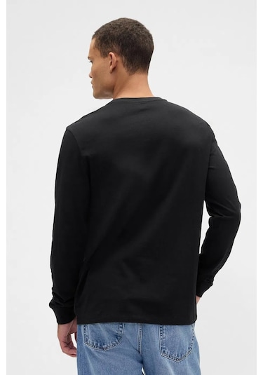 Gap V-ls Everyday Erkek Tişört Siyah