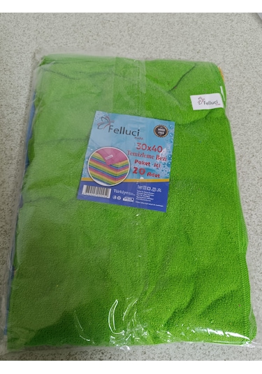 Microfiber Banyo Mutfak Ve Yer Temizleme Bezi 40x40 20 Adet