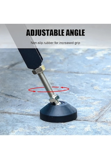 Motosiklet Krikosu Kickstand Tekerlek Desteği Yan Stand - Siyah