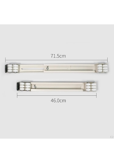 Pazly 2 Adet Beyaz Ayarlanabilir Taban Mobilya Aletleri Silindir Beyaz