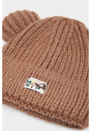 Defacto Erkek Bebek Dokuma Etiketli Triko Bere F0020a525wnbn450 Kahve