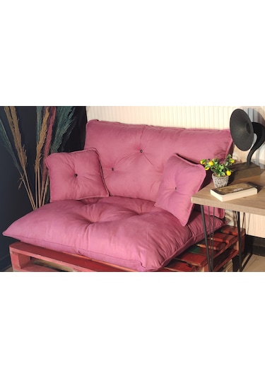 Colormix Moscowa, Yer Minderi, Bahçe Minderi, Balkon Minderi, Minder, 4 Parça Minder, Pembe Minder Pembe